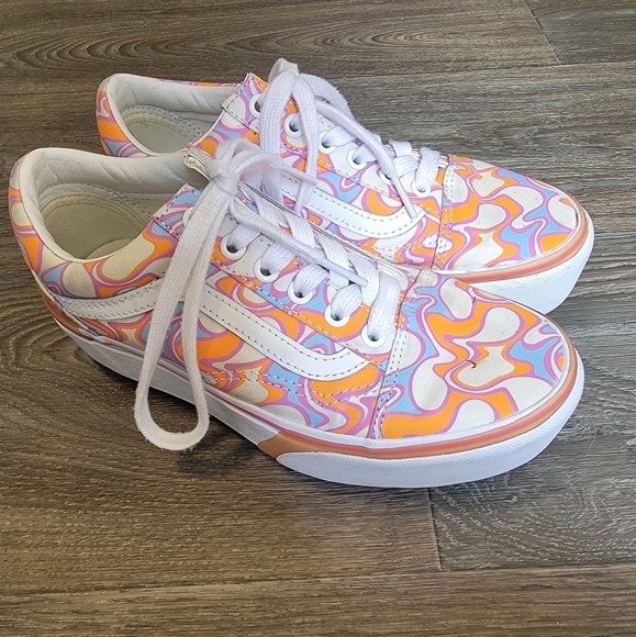 Vans Color Vans Old Skool Stacked Uv Uv Ink Vans Shoes Vans Old